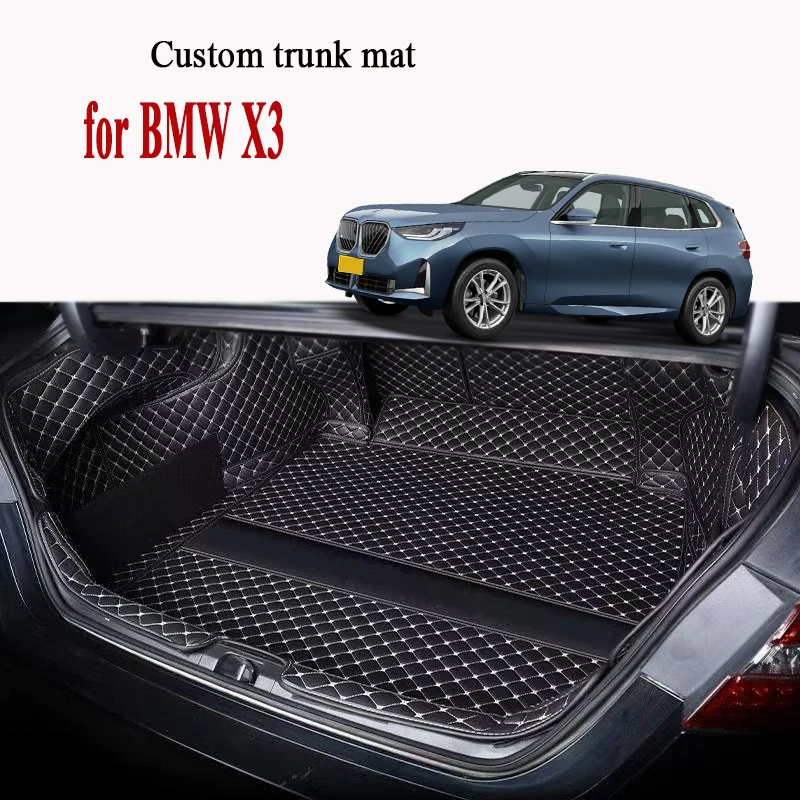 Car Trunk Mat for BMW X3 F25 2011 2012 2013 2014 2015 2016 2017 Cargo Liner Carpet Interior Accessories Cover