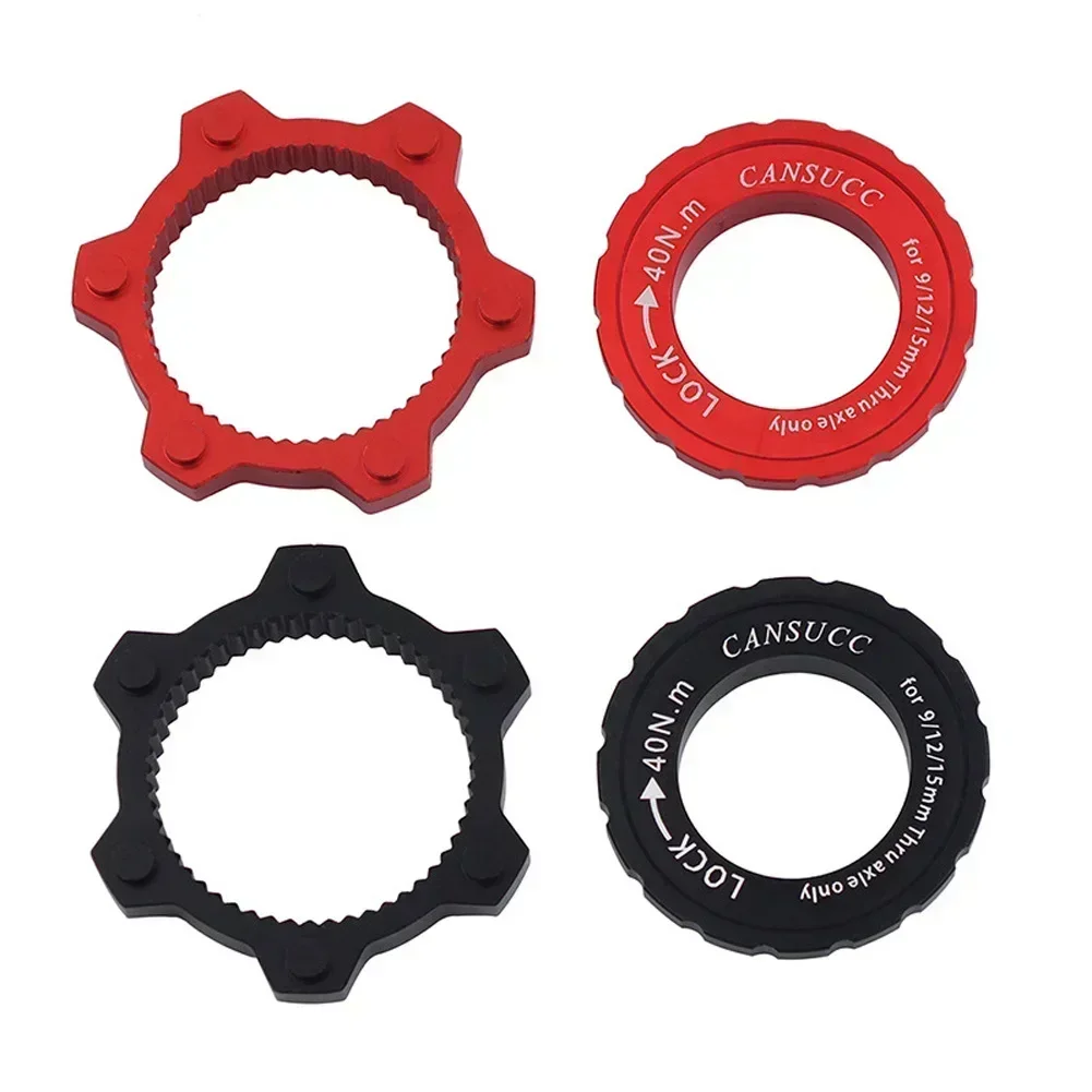 1 Pair Center Lock Cover Ring Bicycles Center Lock To 6-Bolt Brakes Bike Hub Disc Brake Adaptor BCD44MM Cycling Part