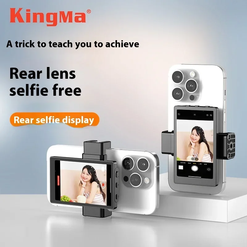 2024 Kingma Mobile Phone Bluetooth Remote Control Zoom Handle Selfie Display For Apple Rear Camera Selfie Mirror High-End Gifts