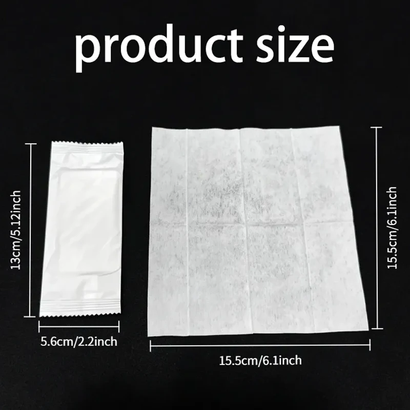 100PCS Disposable Individually Packaged Wet Wipes Travel Camping Disposable Portable Wipes Cleaning Sunglasses Screen Toilet view 2