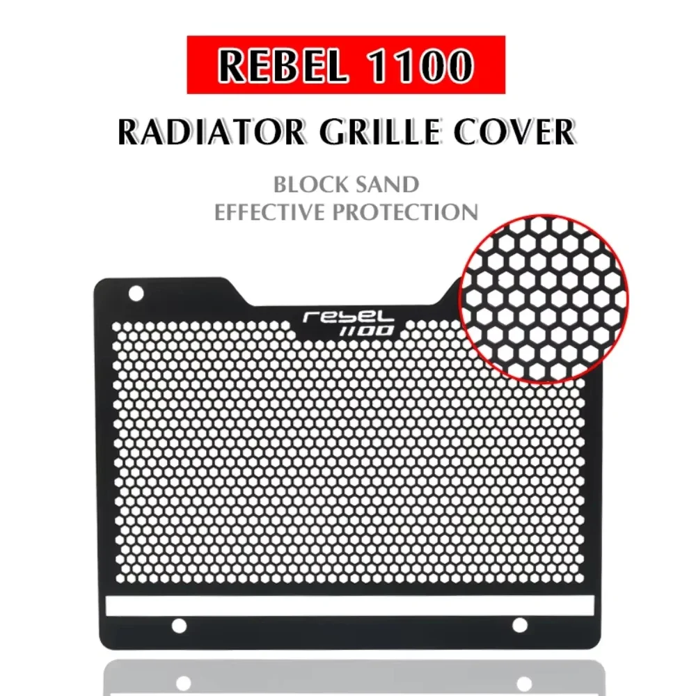 

For HONDA REBEL 1100 Rebel1100 Rebel 1100 CMX 1100 CM1100 2021-2022 Motorcycle Radiator Grille Cover Guard Protection Protetor