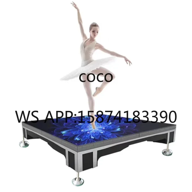 P3.91 P4.81 3D LED Dance Floor Display, Interactive Stage Video Floor Tile Screen for Fashion Shows