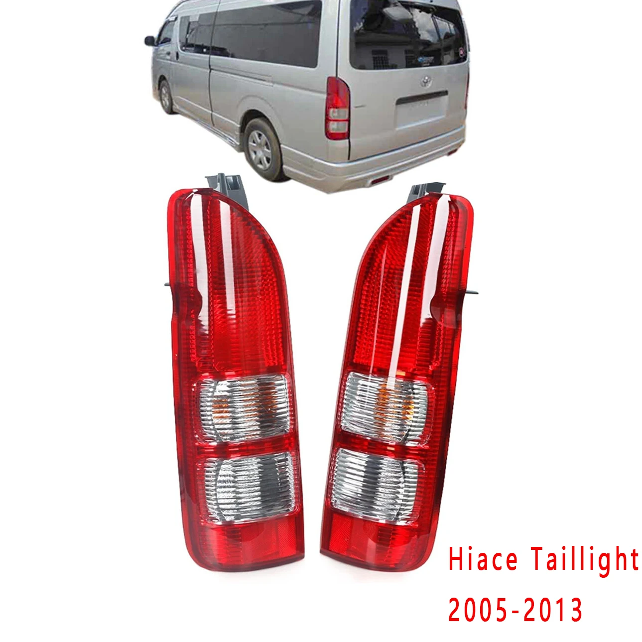 Pair Car Rear Tail Brake Light Lamp With Harness Signal For Toyota Hiace/Commuter 2005 2006 2007 2008 2009 10 2011 12 2013 2014