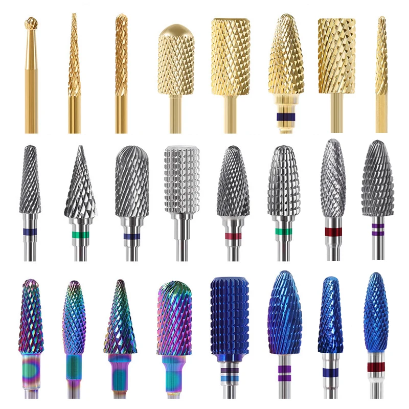 59 Styles High Quality Tungsten Carbide Nail Drill Bits Milling Cutter For Manicure Gel Polish Remover Nails Files Pedicure