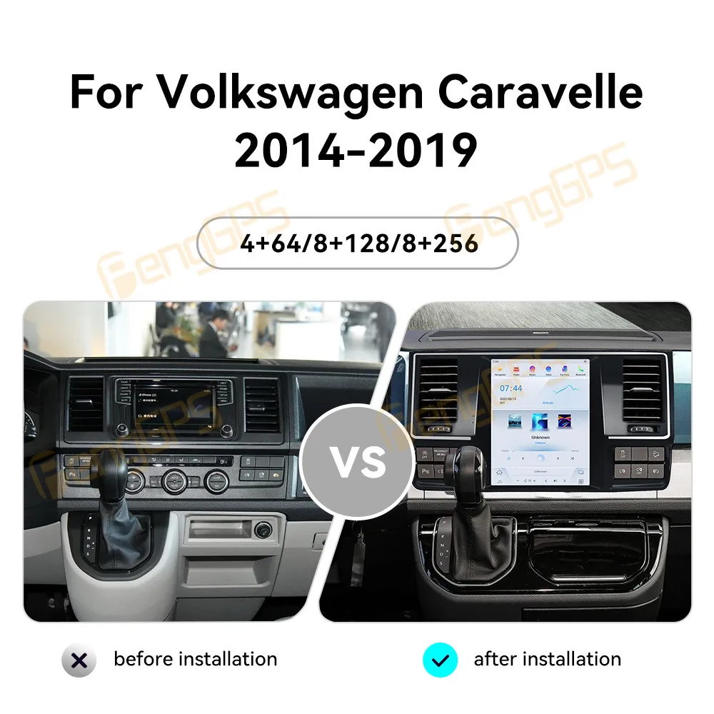 Touch Screen Car Radio For Volkswagen Caravelle 2014-2019 Android GPS Automotive Multimedia Auto Radio Stereo Receiver Head Unit