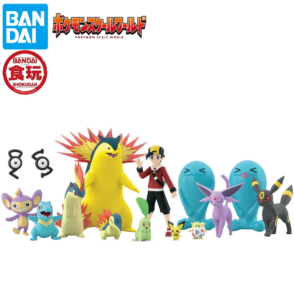 

Original Bandai Pokemon Scale World Johto Chihou Set Collectible Figures Model Toys Good Gifts for Fans Kids