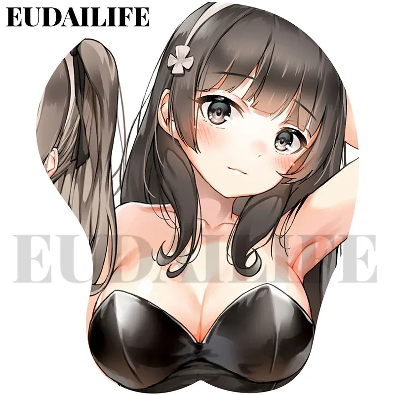 Girls Front Line HK416 Type 95 3D Mousepad Hand Wrist Rest Mouse Pad Silicone Oppai Breast Soft Mouse Mat Office Work Otaku Gift