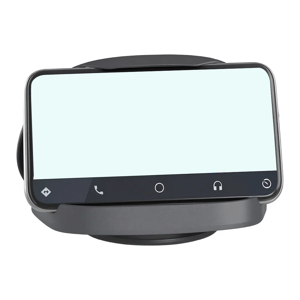 Car Dashboard Mount for Phones Featuring Carbon Fiber Visual Effect and Adjustable Angle Silicone Construction