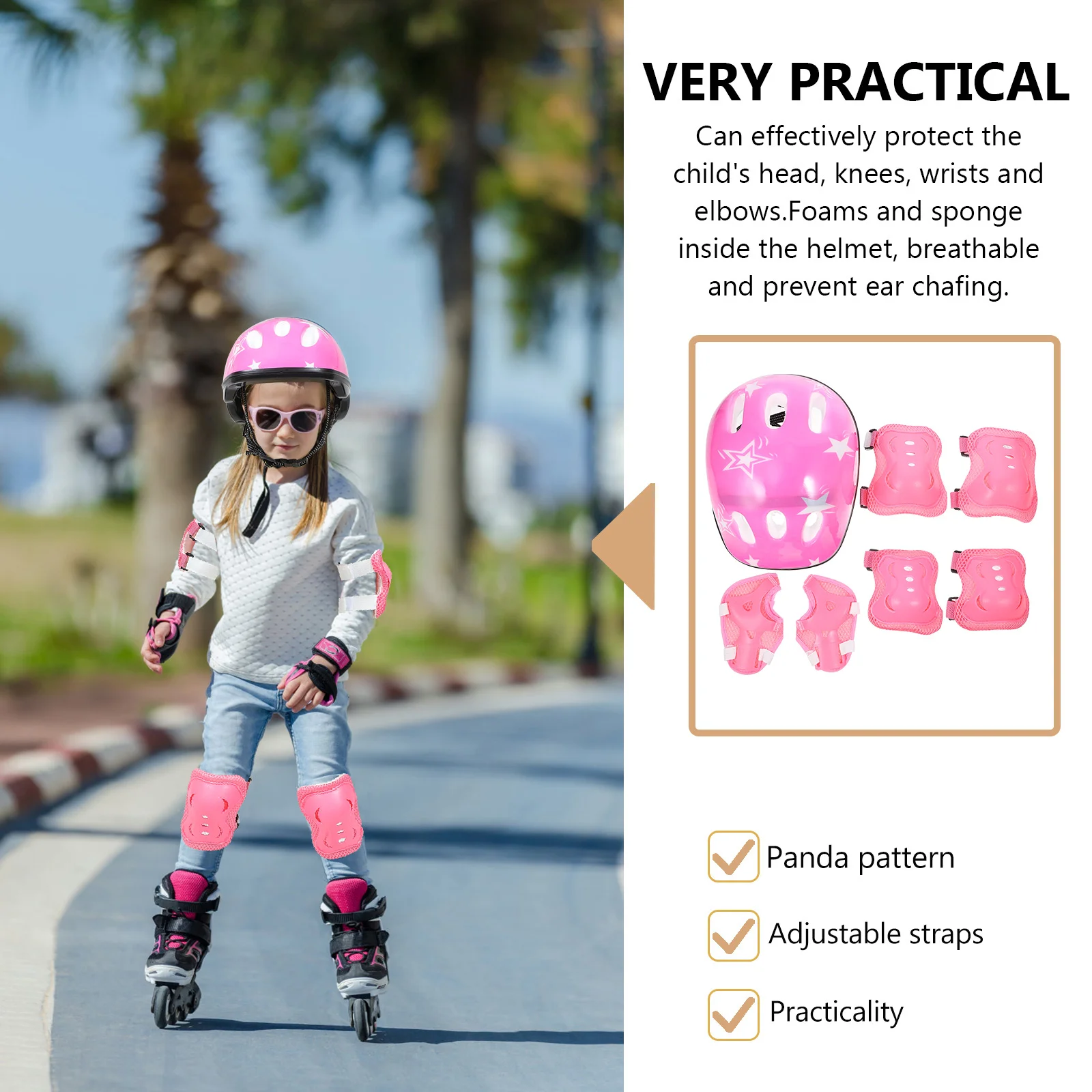 Gear Kids Knee Pads Pad Sports Cycling Skating Elbow Skateboard Bike Protection Roller Wrist Kits Children De Protector Biking