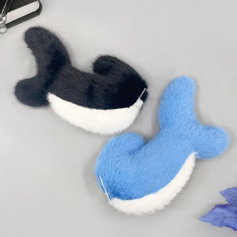 Anime Shark Shape Tails Kig Furry Cosplay Prop Cute Animal Plush Tail Plush Fursuit Costume Accessories for Halloween Party
