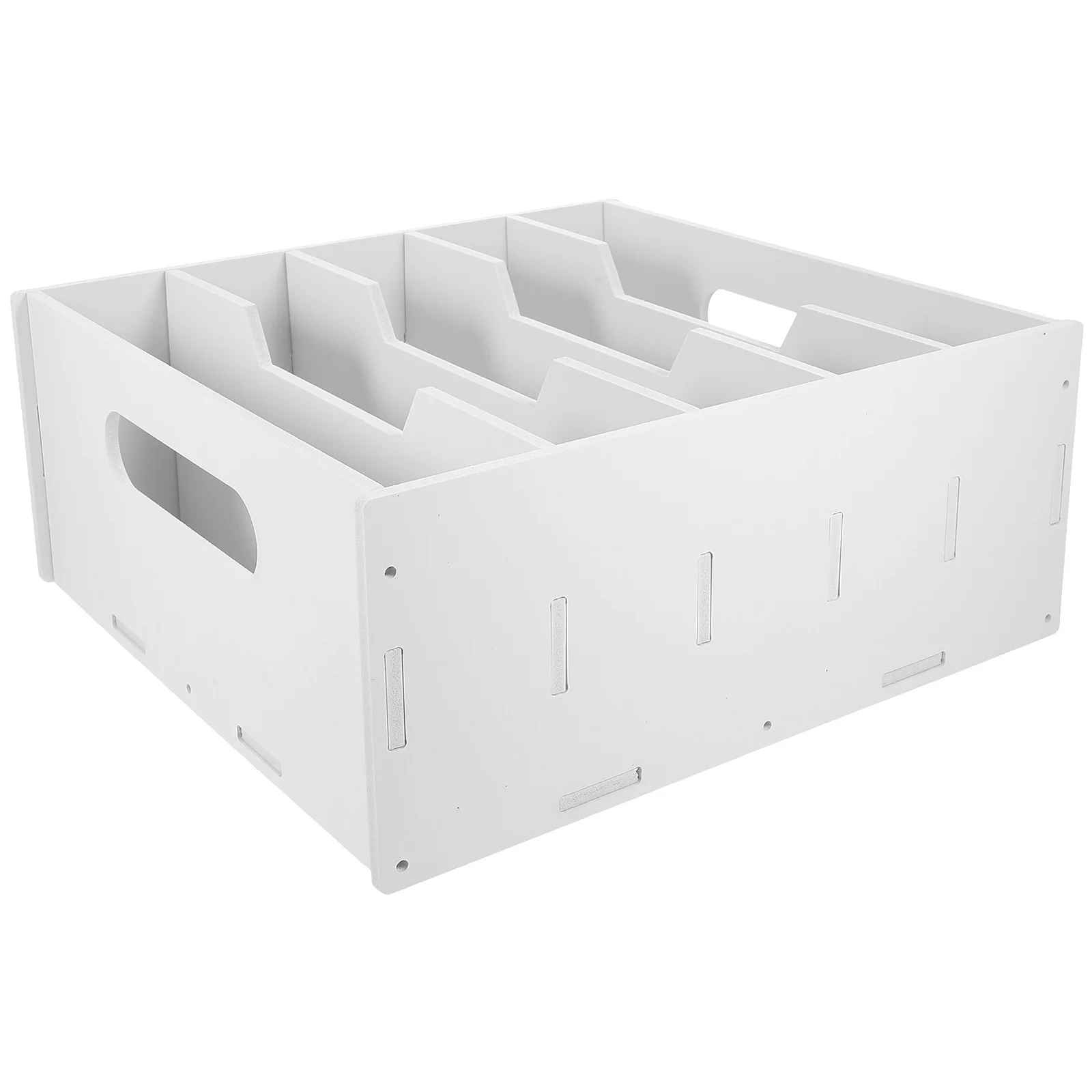 Multi-Grid Cash Drawer Tray 5-Compartment Money Organizer for Office Store Classroom Desktop File Storage Holder
