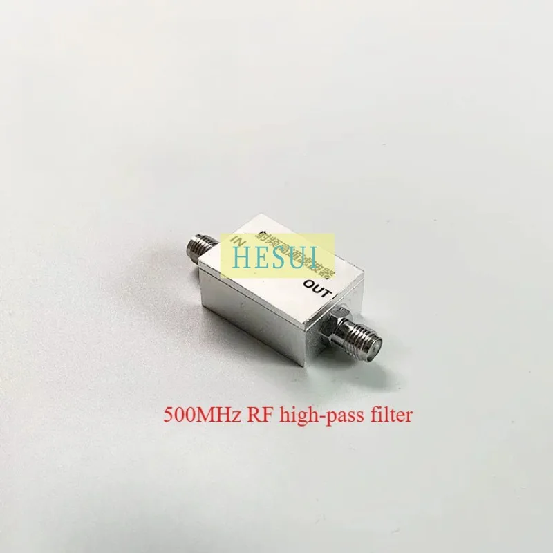 500MHz RF high pass filter, low frequency signal suppression HPF signal filtering