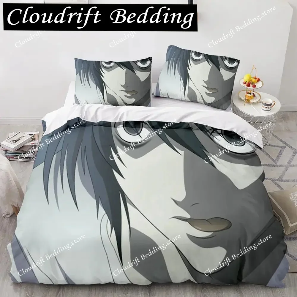 3d Print Anime Death Note Bedding Set Single Twin Full Queen King Size Bed Set Adult Kids Bedroom Duvet Cover Sets Birthday Gift