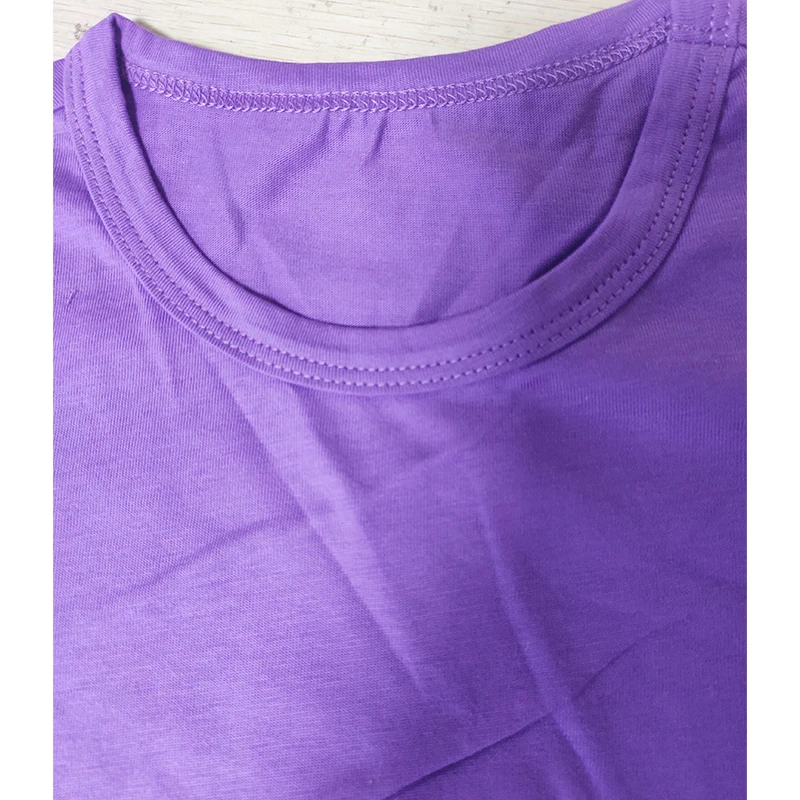 Lilo Stitch Girl T-Shirt Purple Cartoon Symmer Kids Tee Tops Short Sleeve T Shirts Cute Kawaii Summer Casual Children Clothes