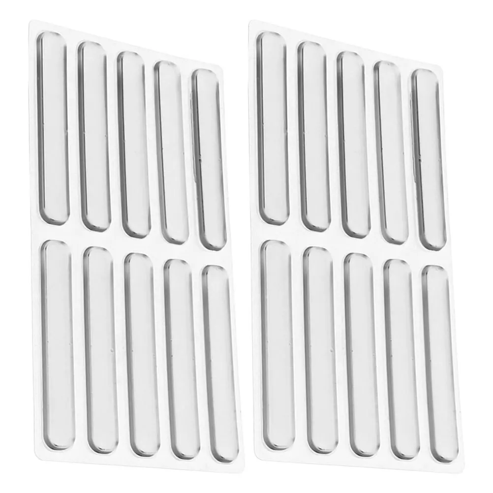 

20pcs Transparent Bumper Strips Anti Slip Pads Glass Table Chair Back Wall Protection Durable Silicone Adhesive Corner Guards