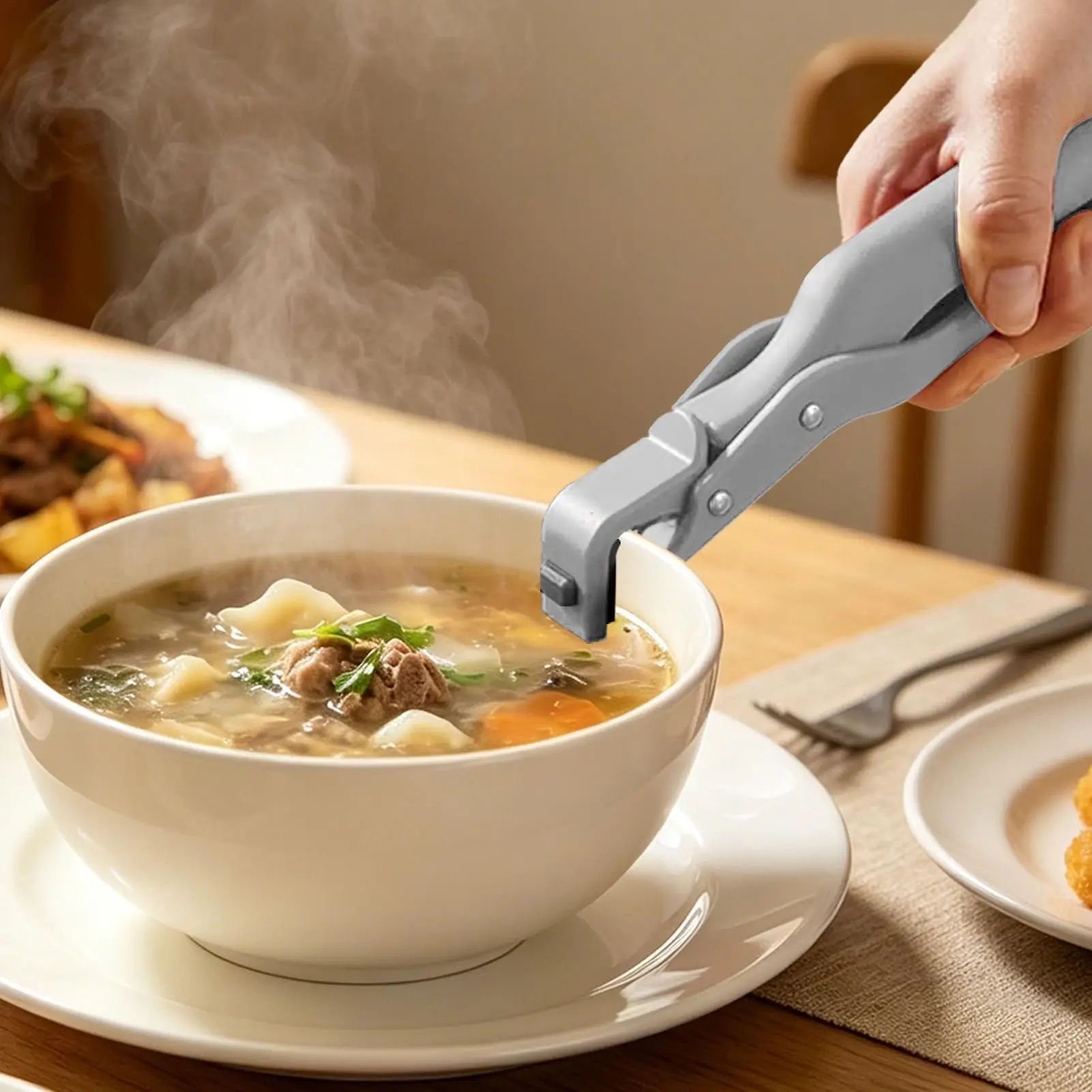 Anti-Scald Clips Hot Dish Plate Gripper Kitchen Non-slip Bowls Clamp Holder Scalding Home Clip for Frying Pans Air Fryer Steamer
