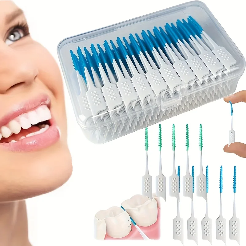 40/200 Interdentalbürste mit weichem Kleber, gerade Interdentalbürste, interdentalbürste zur kieferorthopädischen Korrektur, Einwegzahnbürste