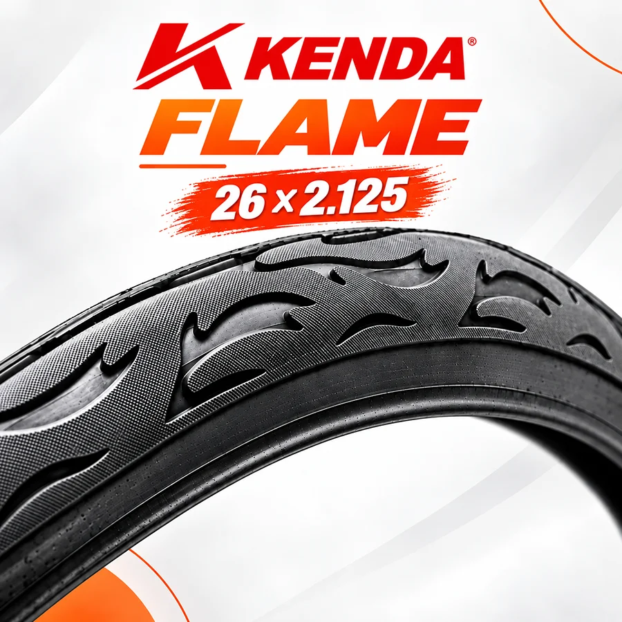 KENDA K1008A Flame 26x2.125 Fahrradreifen 57-559 Urban Street MTB Fahrradreifen Glatt Rollender Langlebiger Fahrradreifen – Detail 3