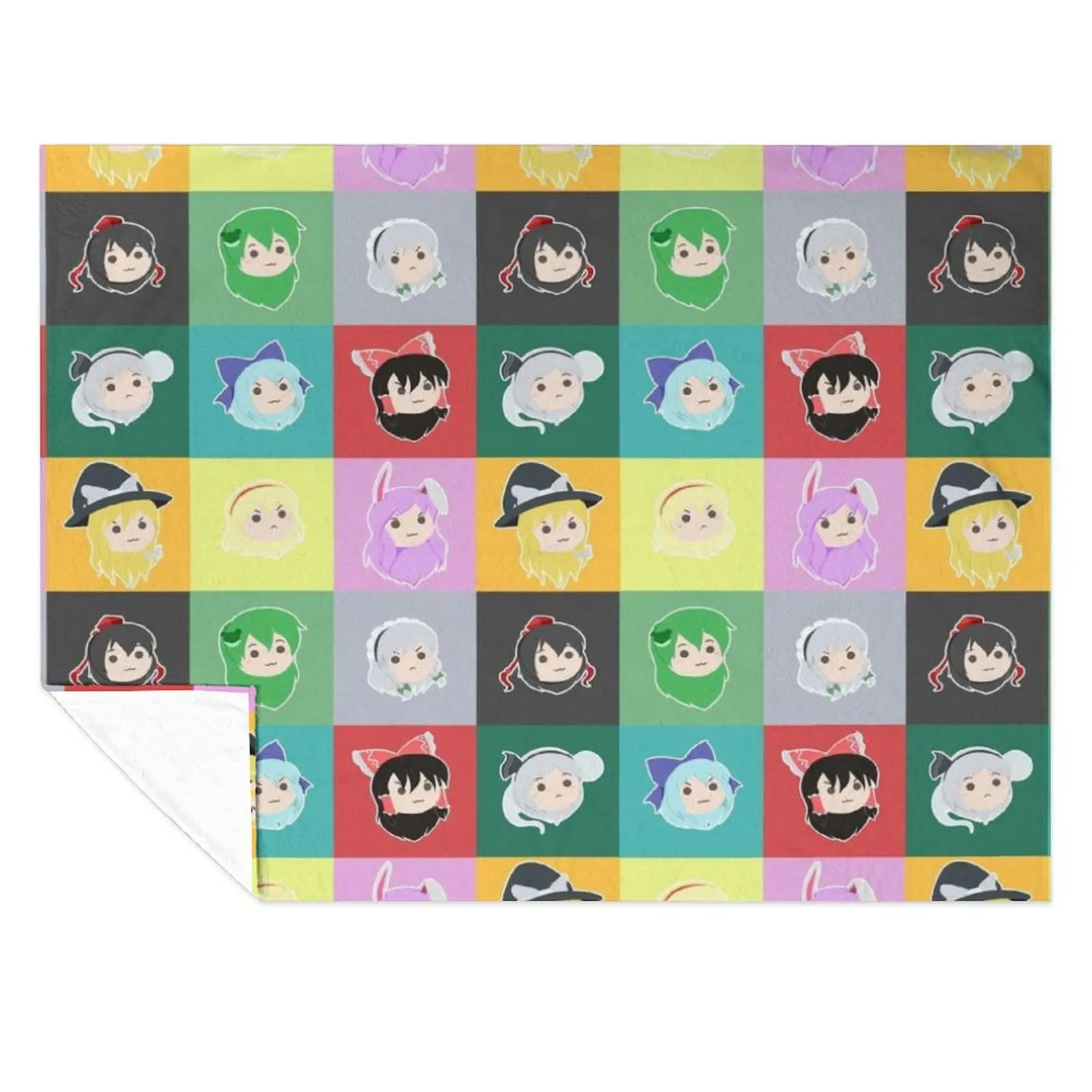

Touhou Headcuties [Stamp] Throw Blanket Summer Nap Shaggy for sofa Blankets