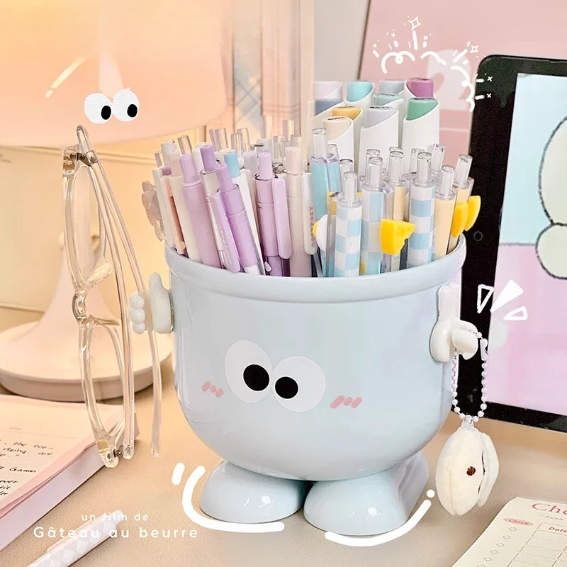 Creative Minimalist Removable Pen Holder Cute Desktop Stationery Storage Box Pen Holder Cosmetic Storage Stationery Organizer