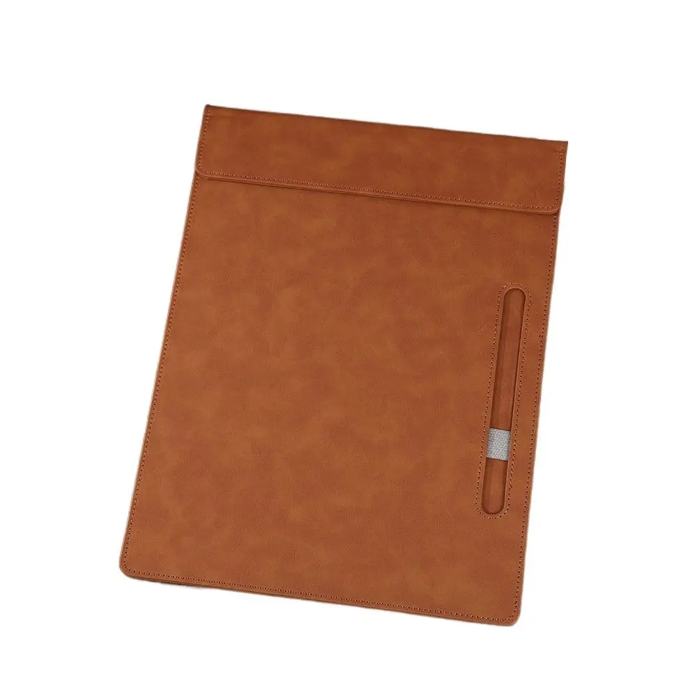 

Винтажная папка для файлов из искусственной кожи формата А4 со вставкой для ручек, бумажная папка, водонепроницаемая прочная доска для письма, медсестры