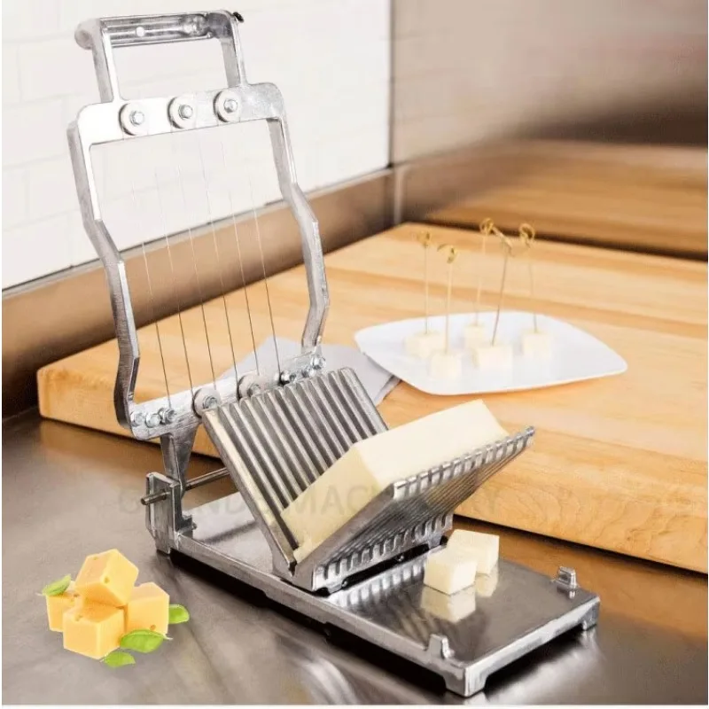2025 Stable Slicing 10mm Cheese Slicer 20mm Cheese Slicer Cutter Cubes Bread Tofu Bread Slicer Cutter Machine for Sale