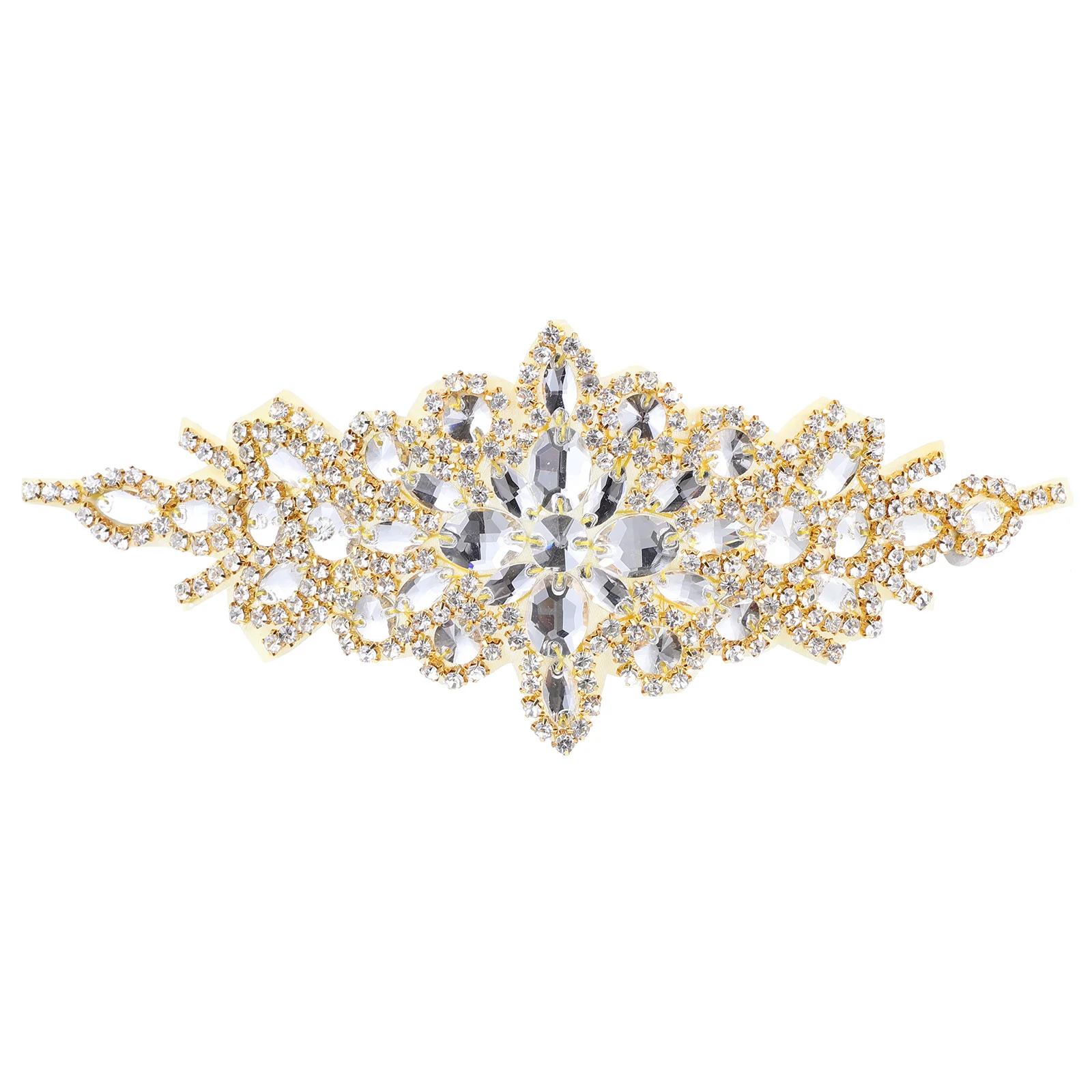 

Rhinestone Wedding Belt Premium Quality Bridal Applique Shiny Sash Wedding Dress Accessory Rhinestone Applique