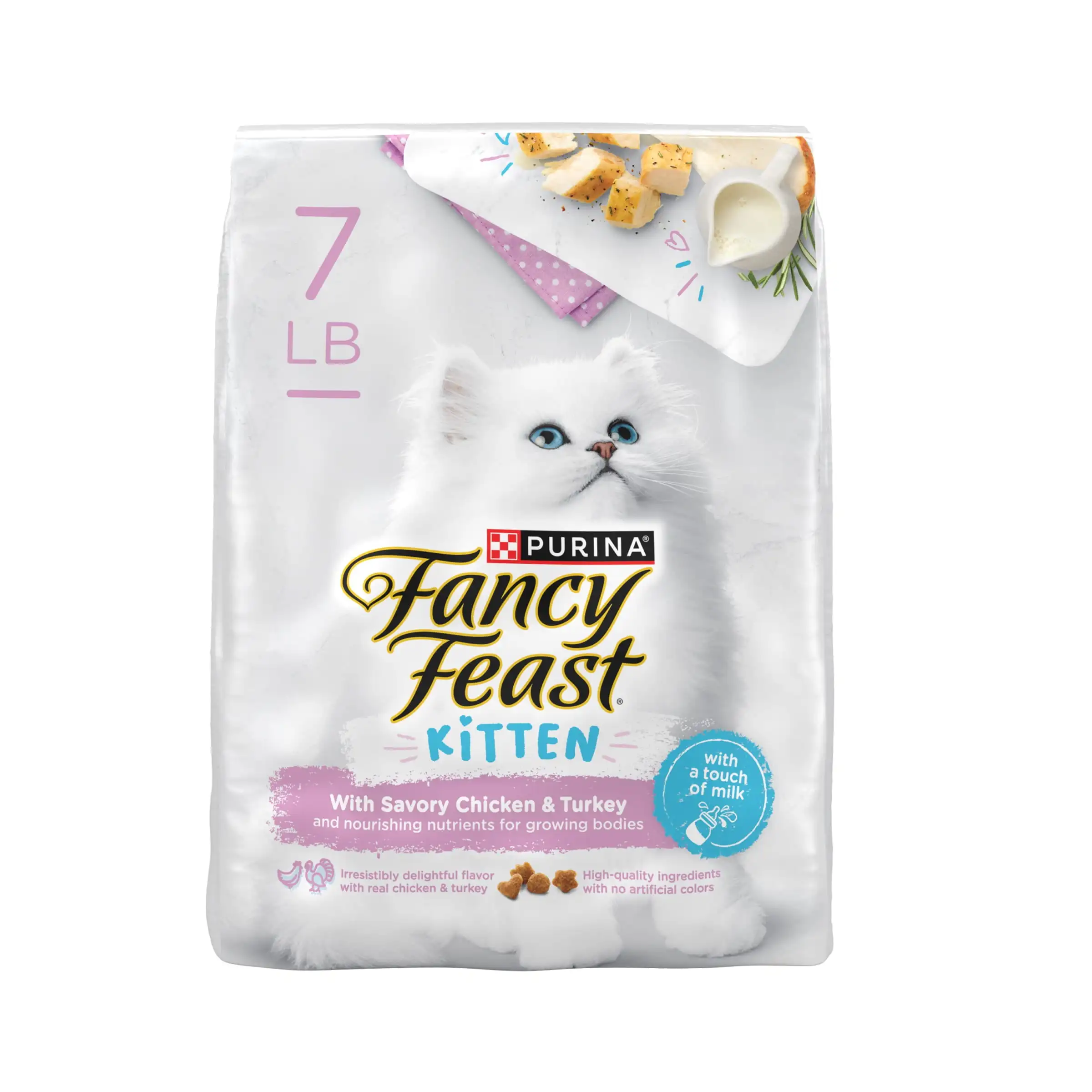 

Purina Indoor Dry Kitten Food, Chicken & Turkey, 7 lb Bag