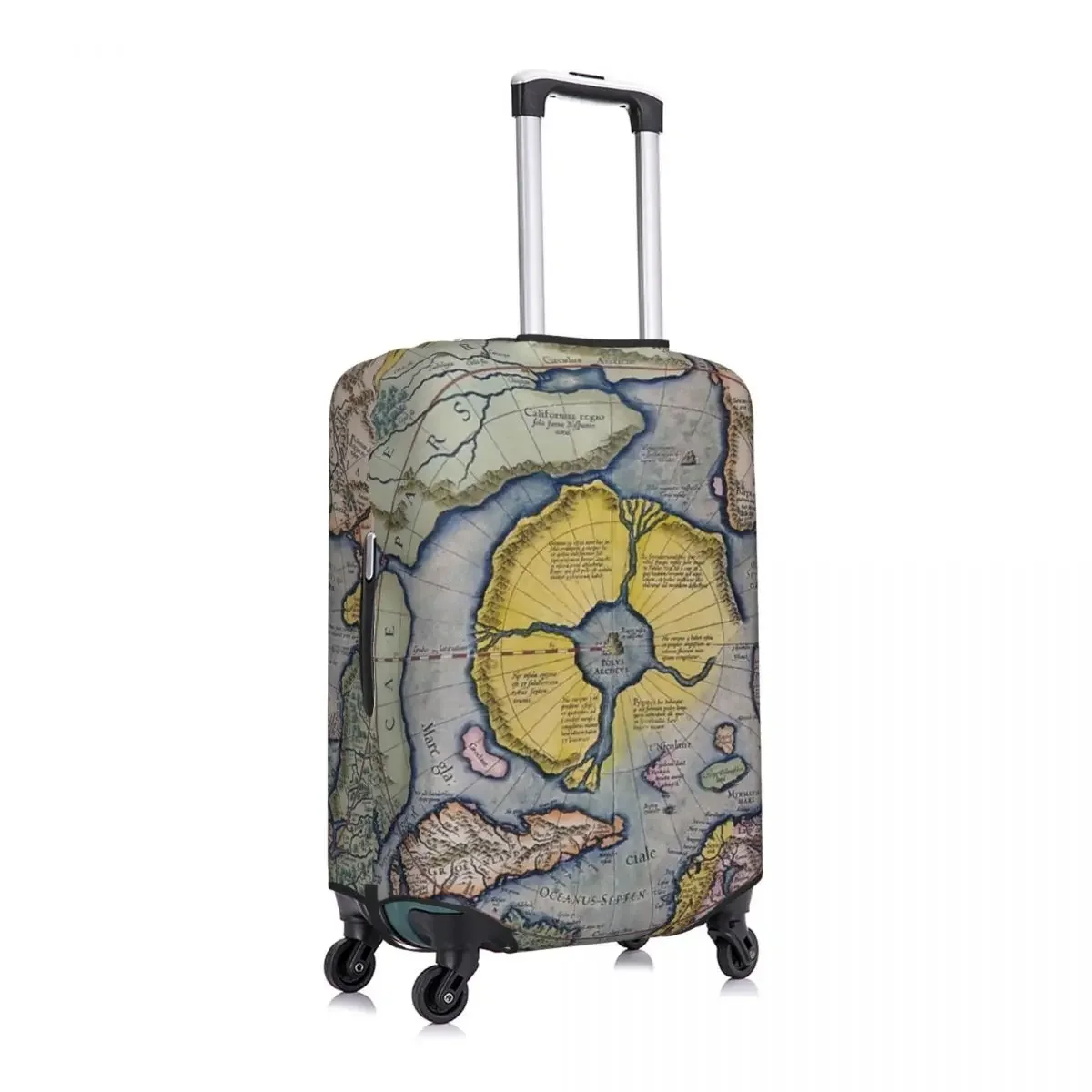 Map Of The North Polar Regions  Luggage Protective Dust Covers Elastic Waterproof 18-32inch Suitcase Cover Travel Accessories