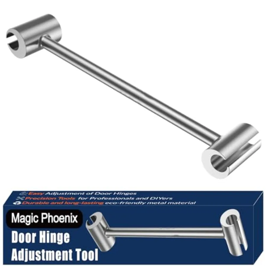 

Hinges Gap Adjusting Wrench, Door Hinge Repair Tool, Upgraded Steel Double-ended Door Hinge Repair Wrench, Heavy-duty Door Hing