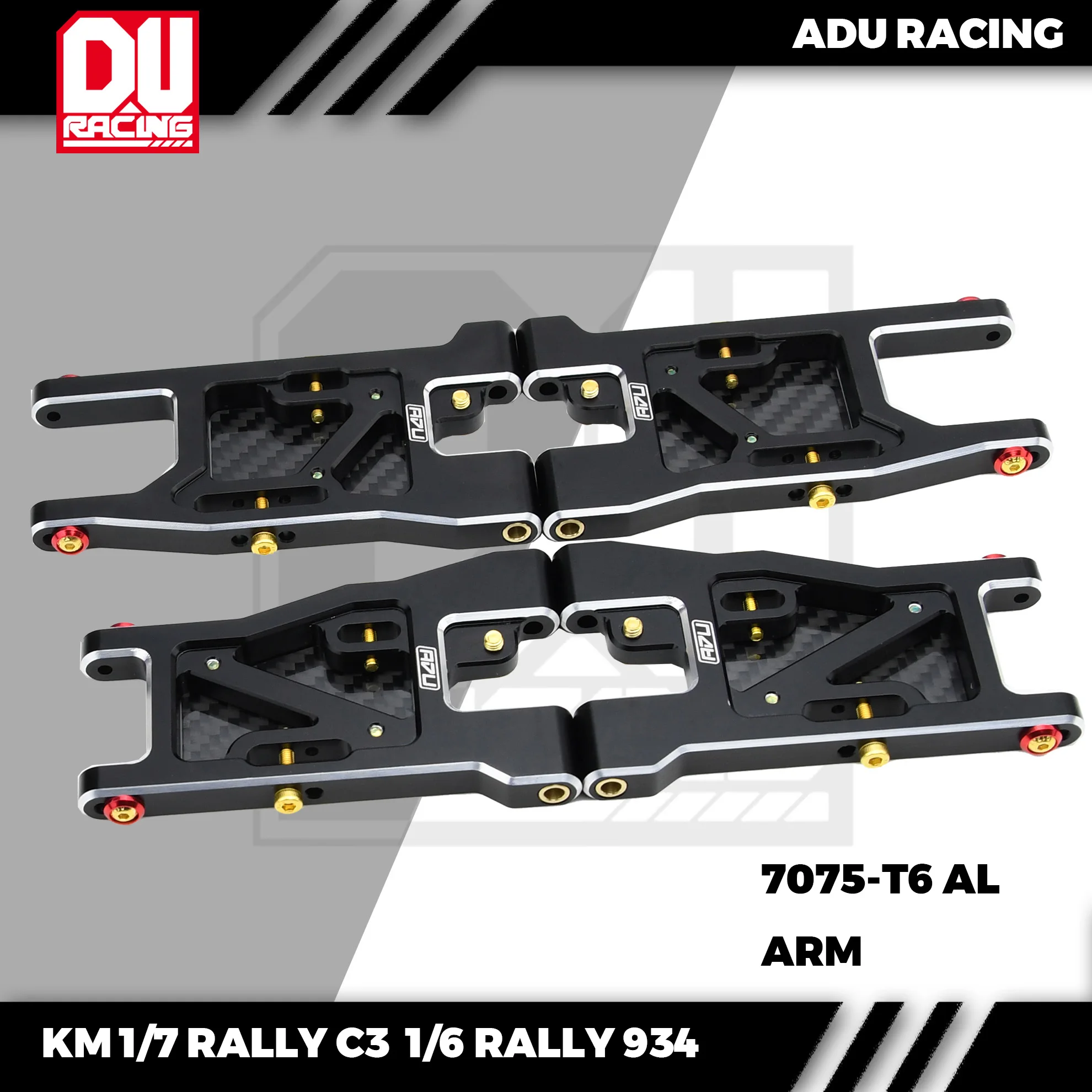 

ADU RACING 7075-T6 AL KM traction hobby 1/7 C3 and primal rc 1/6 934 RALLY ARM