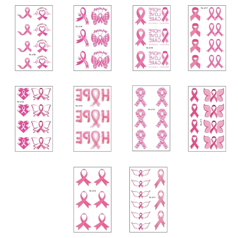 

Pink Ribbon Sticker Breast Cancers Awareness Sticker Charity Activities Supplies N7YF