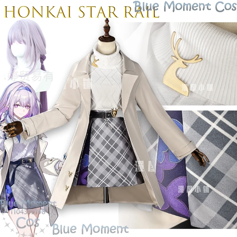 

Honkai Star Rail Castorice Косплей Аниме Персонаж Комплект сексуального нижнего белья Традиционное платье Повседневное пальто Ветровка Comic Con Ролевая игра