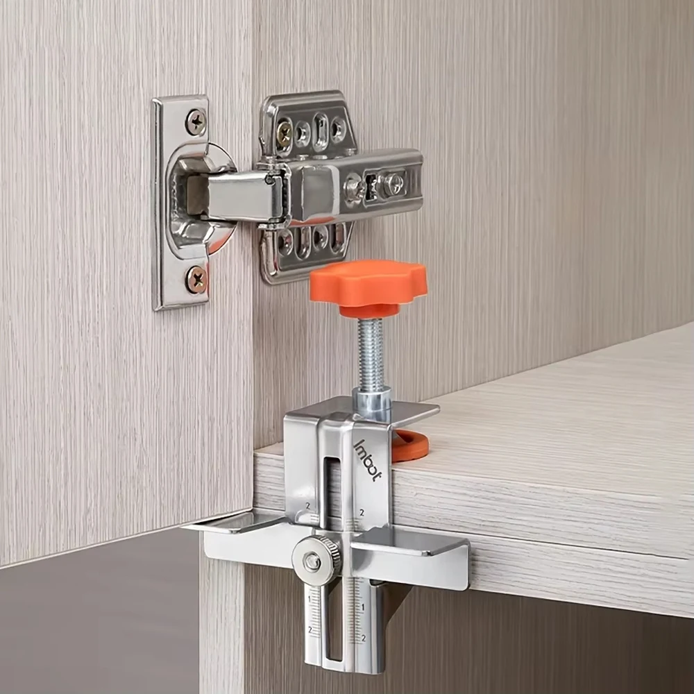 Upgraded Cabinet Door Mounting Jig Multi-functional Removable Base Jig Can Accommodate 0.9-4 Cm / 0.09-0.04 Inch Thick Board
