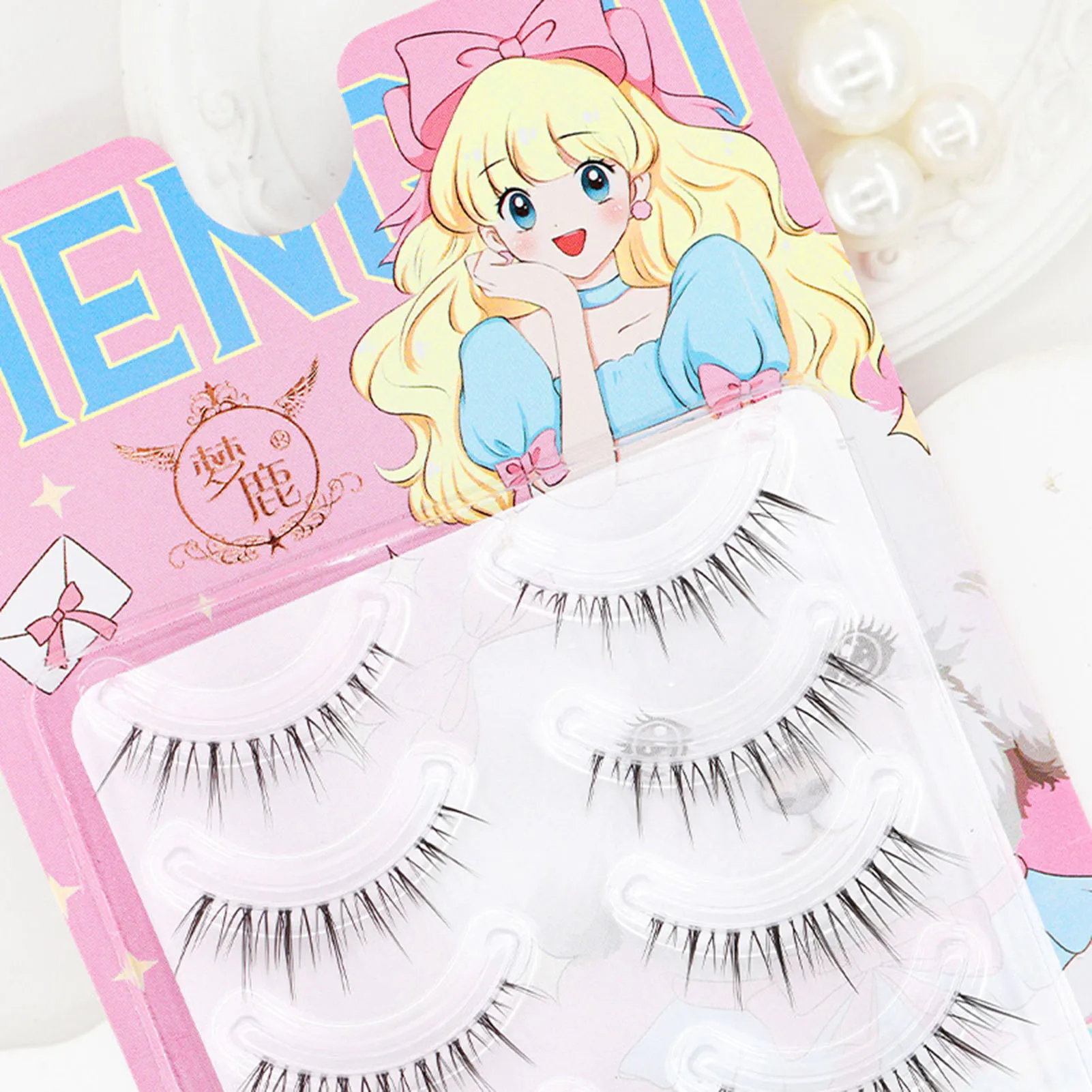 ナチュラルつけまつげ フルストリップ ブラック Cカール 6-11mm ミックス長さ ナチュラル個別クラスター ふわふわまつげ DIY デイリーアイラッシュ