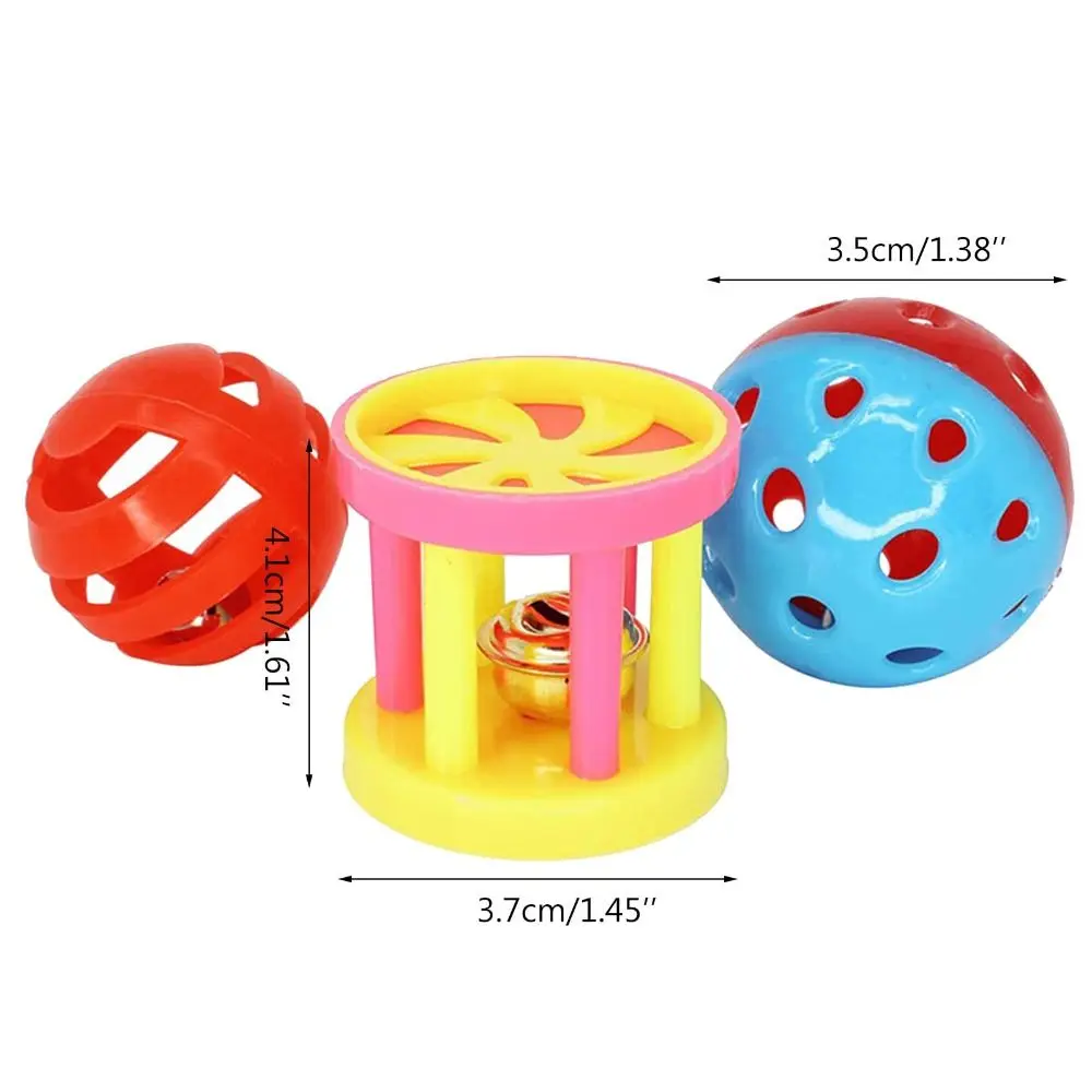 Bird Supplies Plastics Bird Toy Ball with Bell Ball Bird Cage Accessories Parrot Toys Bird Lovers Chewing Toy view 6