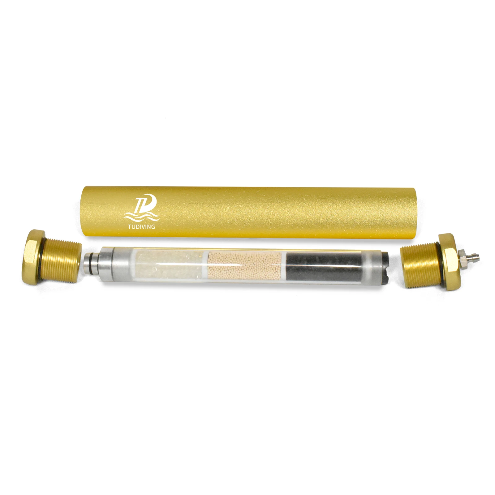 

TUDIVING-Pcp Water Oil Separator Molecular Sieve Diving Separator with Explosion-Proof Valve,4500Psi Air Compressor Filter