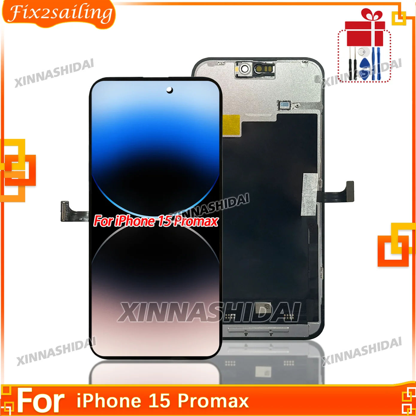 iphone-15-pro-max-lcdタッチスクリーンデジタイザーアセンブリaaa品質（15-pro-max-lcd部品用）100％テスト済み