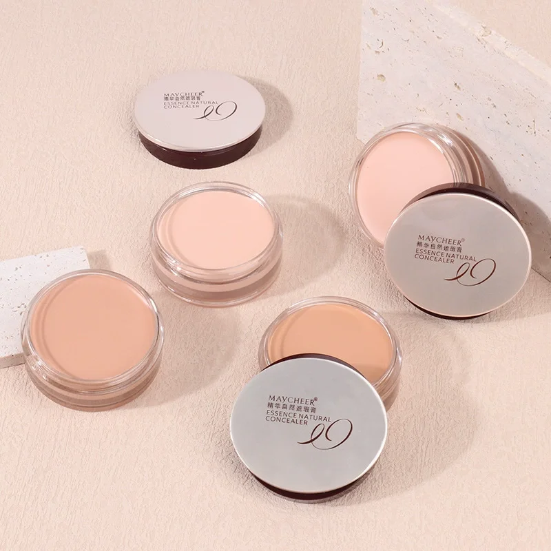 Corrector suave y sedoso para cubrir manchas, acné, ojeras, tatuajes, cicatrices, base en crema, resistente al agua, corrector fuerte a prueba de sudor