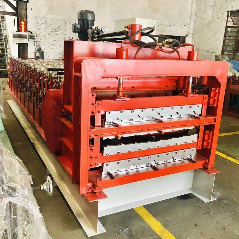 840/900 tile press, double-layer three-layer color steel tile forming equipment numerical control cold bending machine