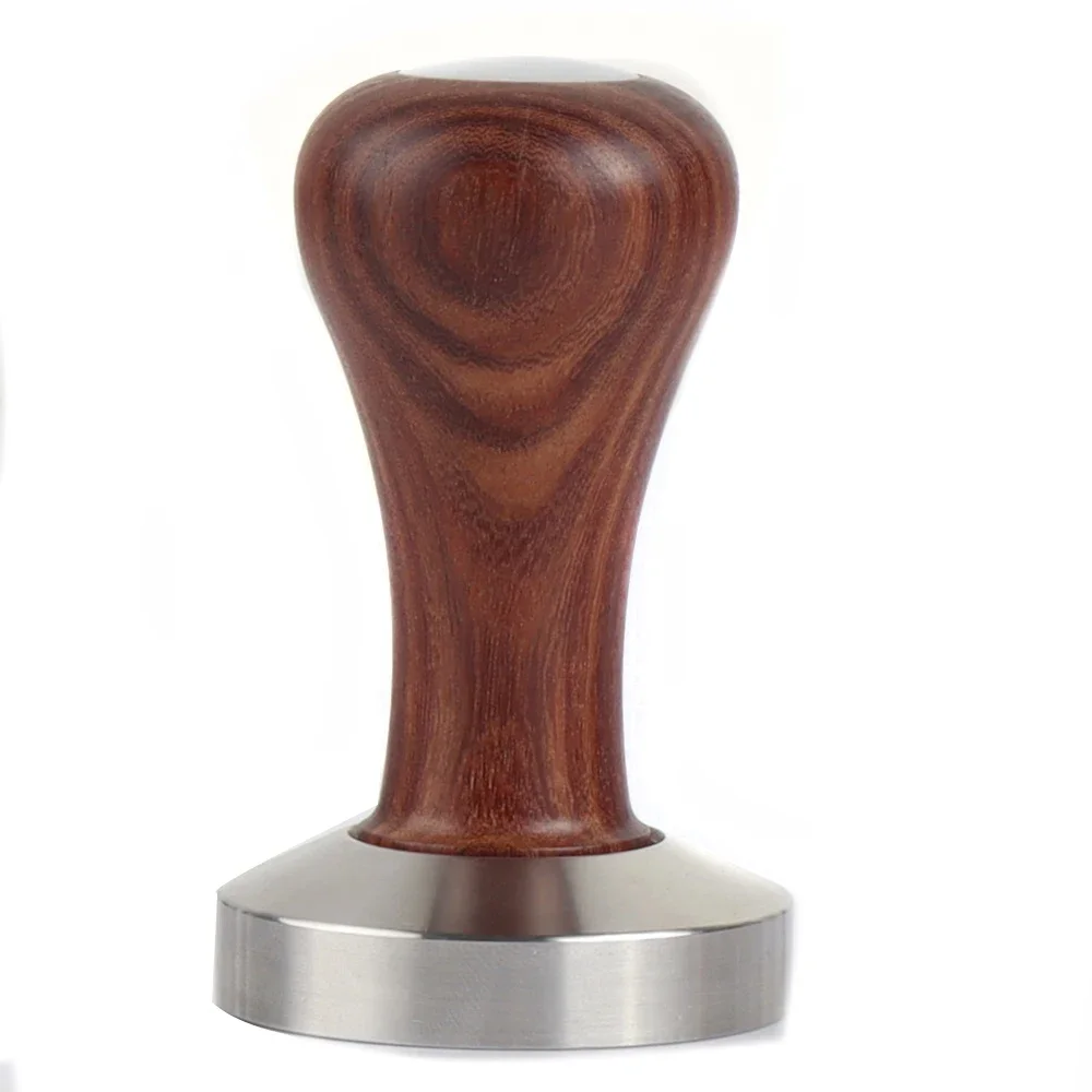 Vintage Handle Natural  Hammer Coffee Distributor & Tamper Flat Base Wooden