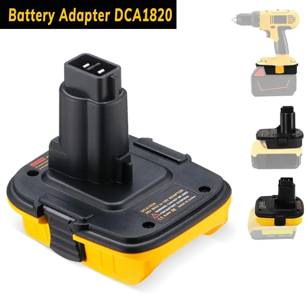 Замена адаптера батареи DCA1820 для адаптера DEWALT от 18 В до 20 В для инструментов Dewalt 18 В (только адаптер)