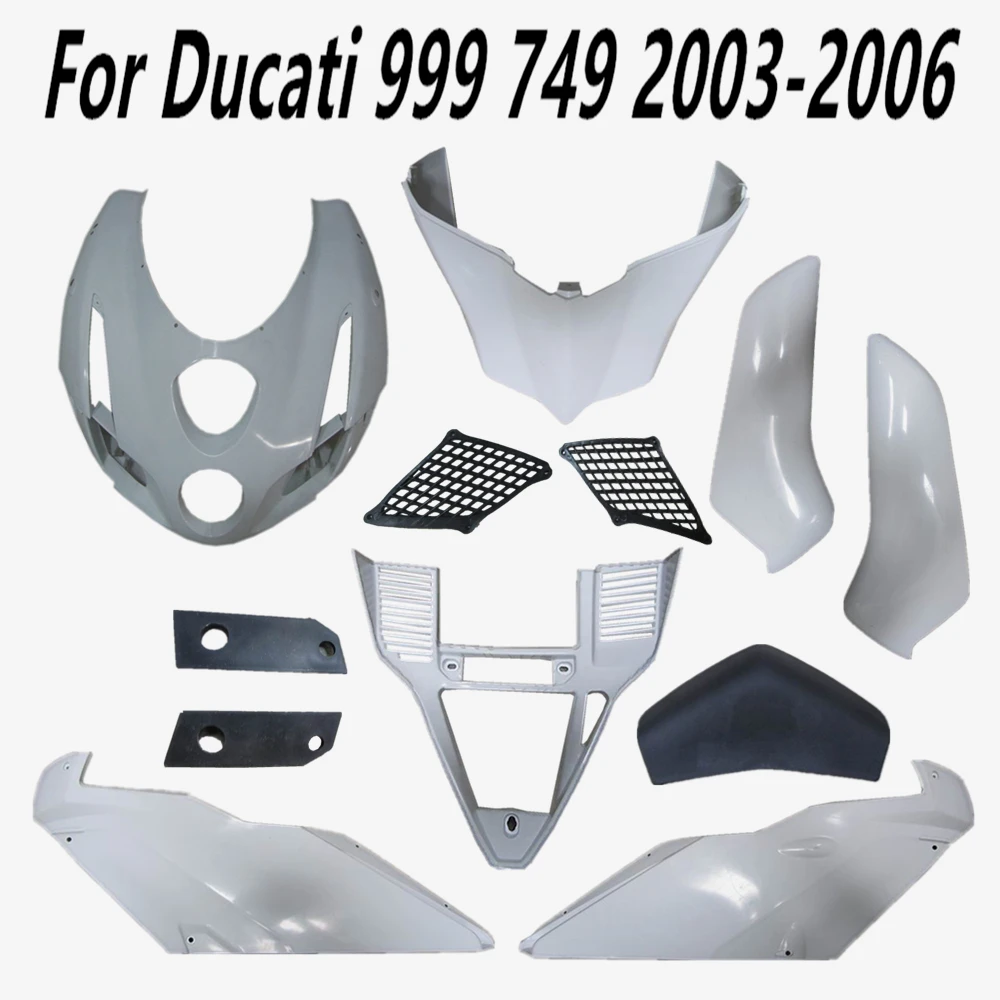 For DUCATI 999 749 2003 2004 2005 2006 Unpainted Motorcycle Fairing Accessories Bodywork Cowling Components Plastic parts