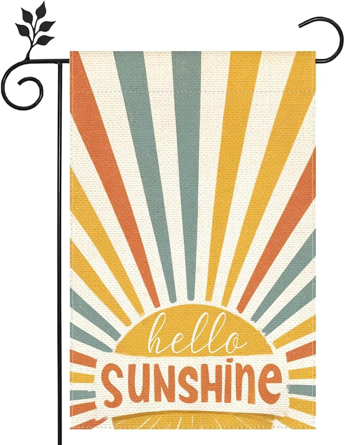 Hello Sunshine Spring Sun Garden Flag 12x18 Inch Double Sided Seasonal Floral Yard Outdoor Summer Flag Home Decoration MMZ