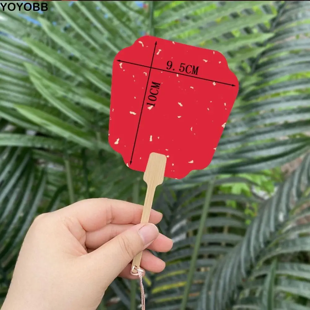 

Chinese Style Mini Graffiti Fans Xuan Paper Round Blank Painting Fans Handmade Thicken Paper Hand Fan Home Decoration