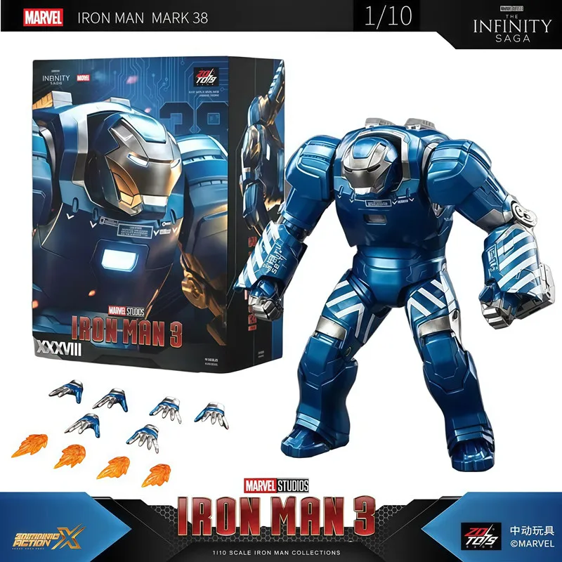 

ZD Marvel Toys Железный Человек 3 Тяжелая Броня MK38 MARK38 Игорь Фигурка Тони Старк Броня Шарнир Подвижный робот