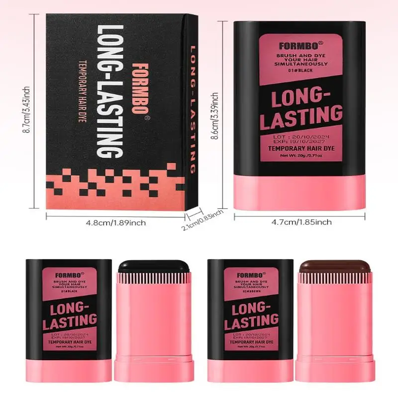 عصا تصفيف الشعر CCHATM 20 جرام لتغطية لمرة واحدة من الشعر الرمادي تغطية رمادية سريعة مع فرشاة توزيع أعواد ألوان اللحية #3