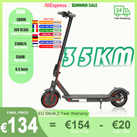 ES80/M365 X1 Electric Scooter 36V 10.5Ah 500W Motor 35KM Long Range 31KM/H 8.5Inch Solid Tires Foldable Smart APP EScooter