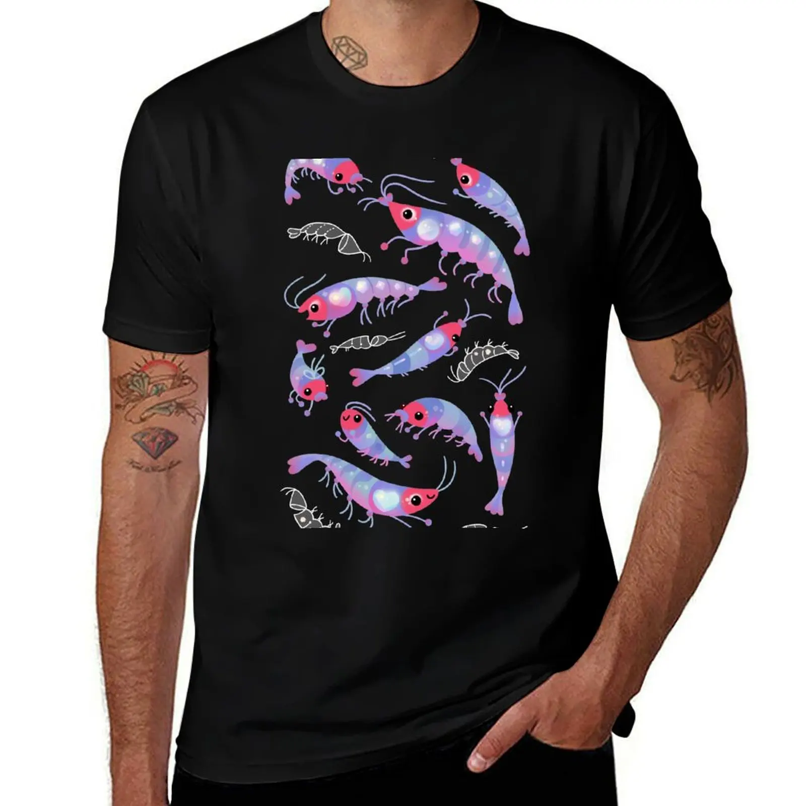 

Krill T-Shirt oversized graphic tee vintage clothes mens t shirts