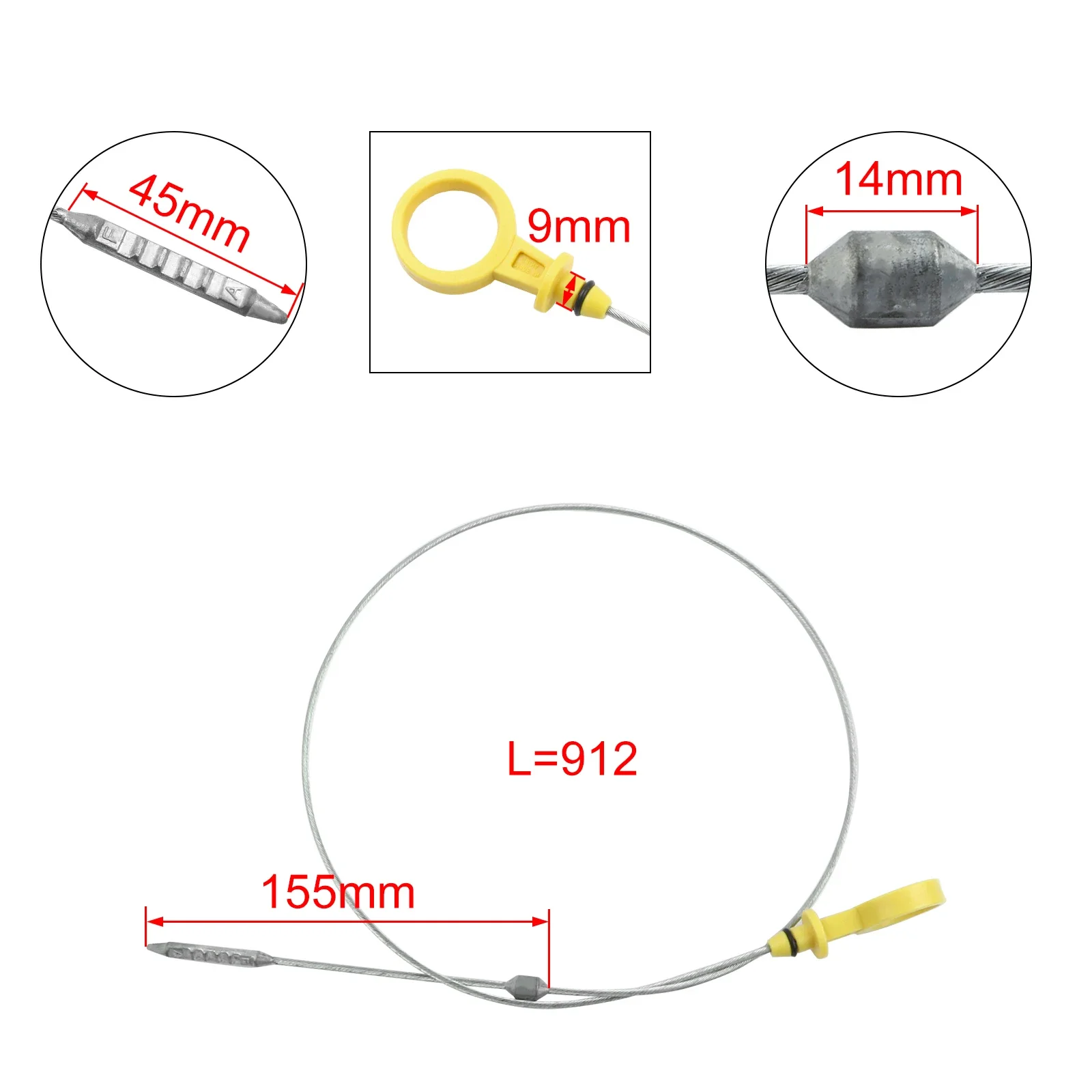 Diesel Engine Dipstick Oil Level for Chevrolet Silverado 3000 2500 HD GMC Sierra 3500 2500 HD